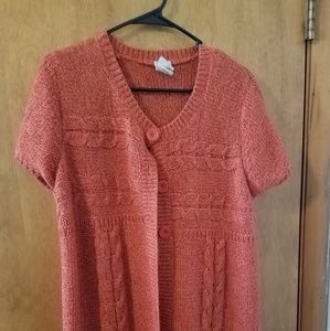 Knit sweater cardigan